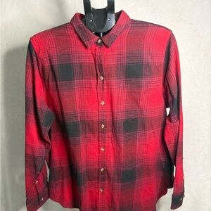Sonoma Red and Black Checkered Men's Shirt